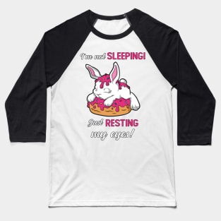 Cute Sleepy Bunny - Sleepytime Baseball T-Shirt